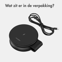 imoshion 2-in-1 Draadloze Reisoplader 25W - Smartphone / Oordopjes / Samsung Watch - Qi2.2 - Zwart