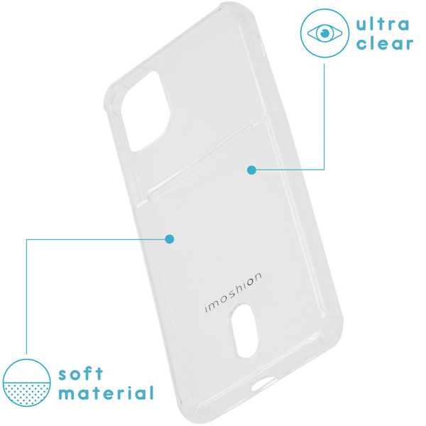 imoshion Softcase Backcover met pashouder iPhone 11 - Transparant