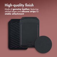 Accezz Leather Wallet with Stand - Compatible with MagSafe and Qi2 - Onyx Black