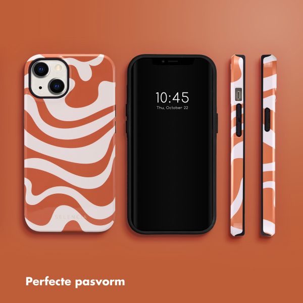 Selencia Vivid Tough Backcover iPhone 14 - Dream Swirl Orange