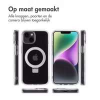 Accezz Ring Stand Backcover met MagSafe Apple iPhone 14 - Transparant