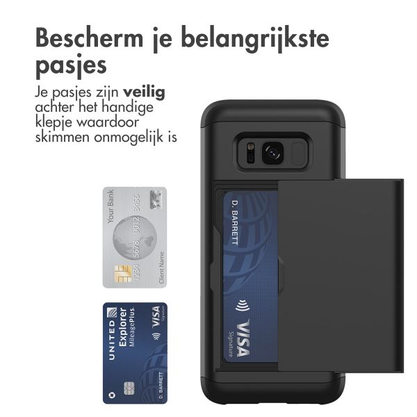 imoshion Backcover met pasjeshouder Samsung Galaxy S8 - Zwart