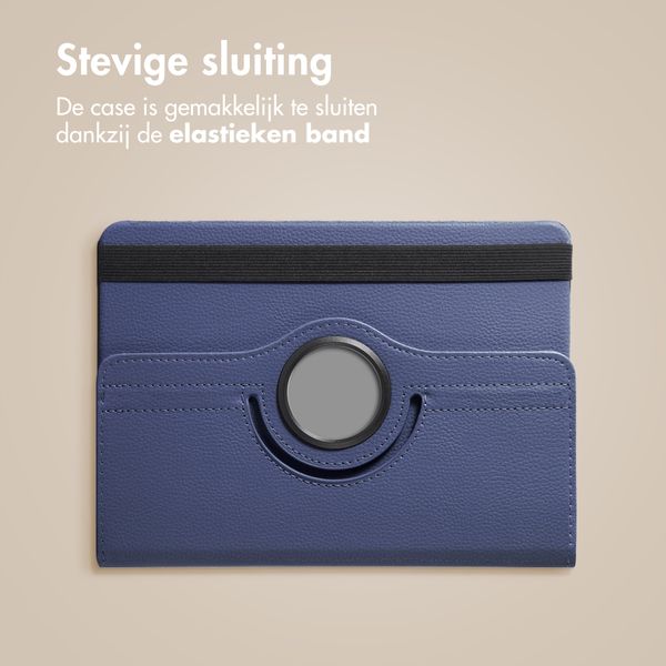 imoshion 360° draaibare Bookcase Samsung Galaxy Tab A11 Plus - Donkerblauw