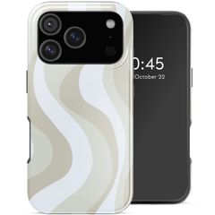 Selencia Vivid Backcover met MagSafe Apple iPhone 17 Pro - Desert Waves Beige