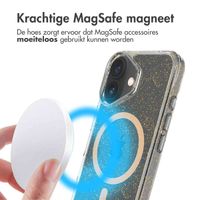 imoshion Clear Glitter Backcover met MagSafe Apple iPhone 16 - Goud