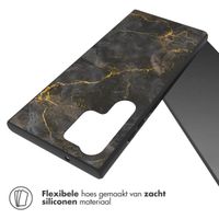 imoshion Design hoesje Samsung Galaxy S23 Ultra - Black Marble