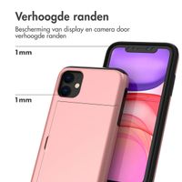 imoshion Backcover met pasjeshouder Apple iPhone 11 - Rosé Goud