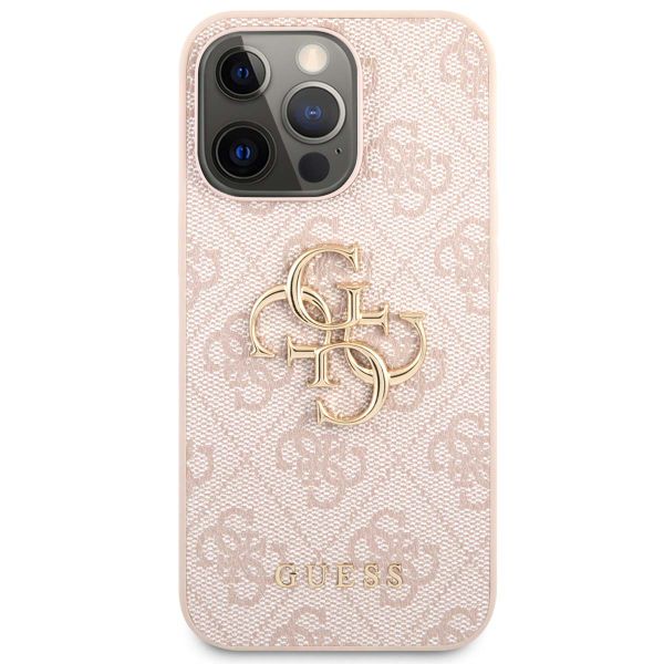 Guess 4G Metal Logo Backcover Apple iPhone 13 Pro Max - Roze