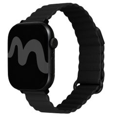 imoshion Magnetisch kunstleren bandje Apple Watch | 38/40/41/42 mm - Zwart