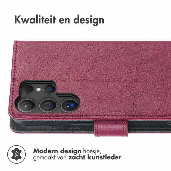 imoshion Luxe Bookcase Samsung Galaxy S25 Ultra - Bordeaux