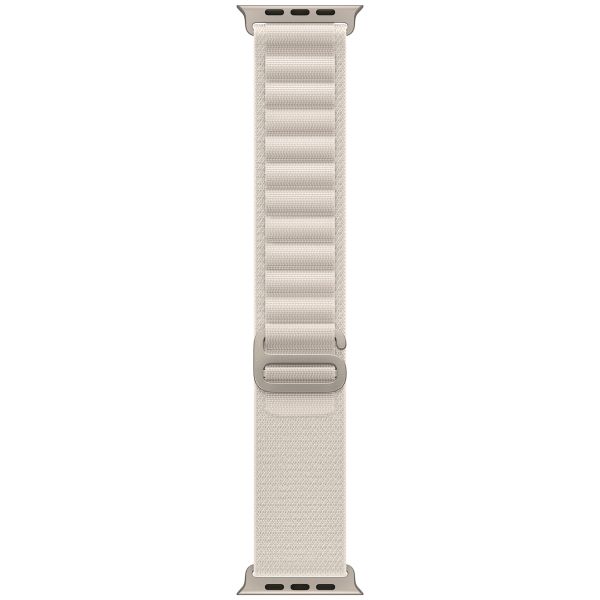 Apple Alpine Loop Band Apple Watch Series 1-10 / SE / Ultra (2) - 42/44/45/46/49 mm - Maat L - Starlight