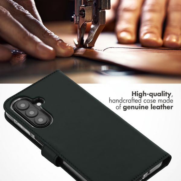 Selencia Genuine Leather Book Case Samsung Galaxy A27 (5G) - Green
