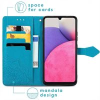 imoshion Mandala Bookcase Samsung Galaxy A33 - Turquoise