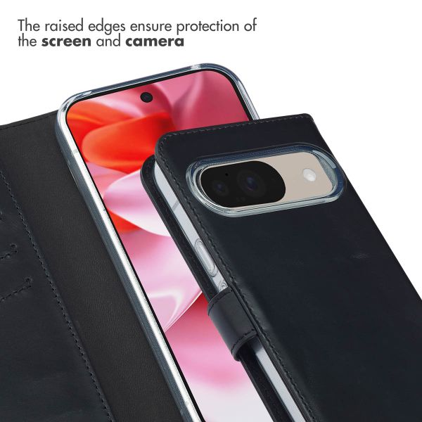 Selencia Genuine Leather Book Case Google Pixel 10 / 10 Pro - Black