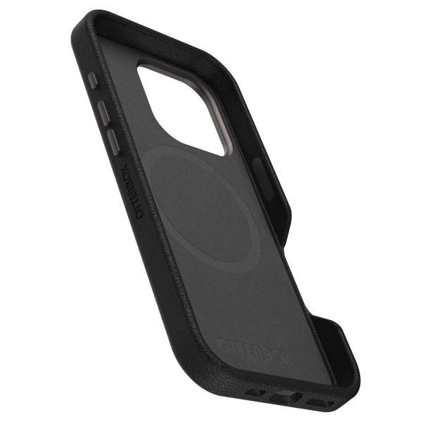 OtterBox Symmetry Cactus leren Backcover met MagSafe Apple iPhone 16 Pro - Noir Ash