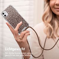 imoshion Design hoesje met koord Apple iPhone 11 - Leopard Mood