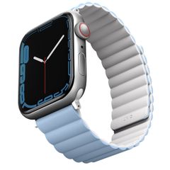 Uniq Revix dubbelzijdig bandje Apple Watch Series 1 t/m 11 / SE / Ultra (44/45/46/49 mm) - Arctic (White/Blue)