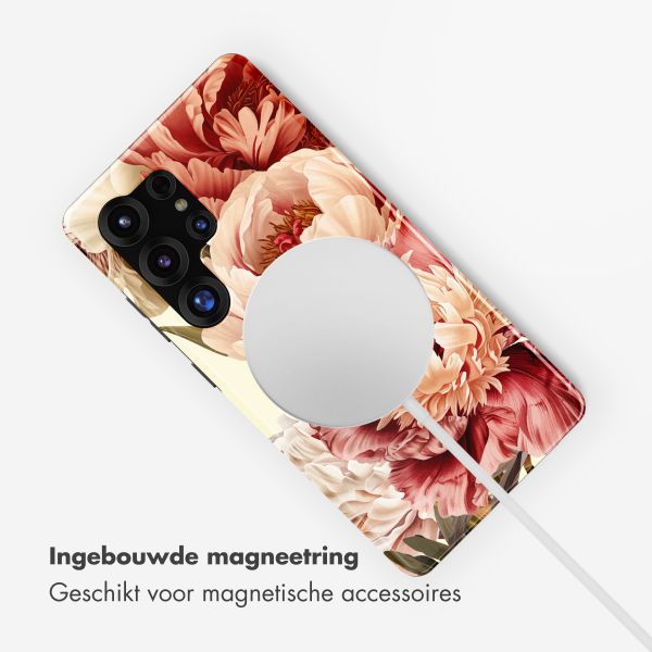 Selencia Vivid Backcover met MagSafe Samsung Galaxy S25 Ultra - Vintage Peony