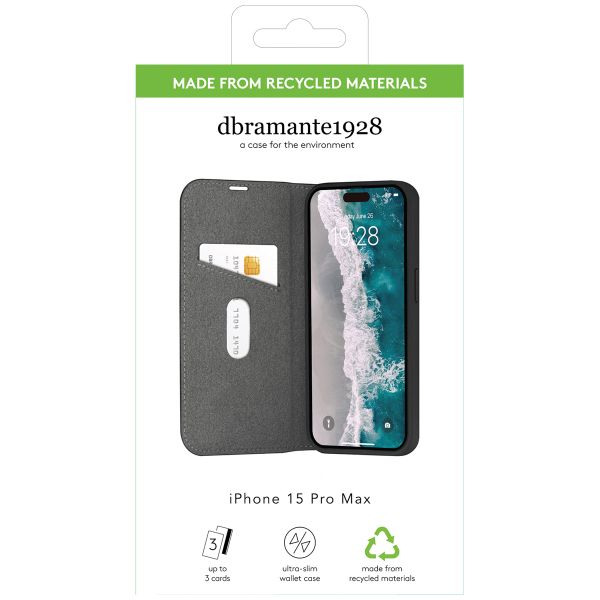 dbramante1928 Oslo Bookcase iPhone 15 Pro Max - Zwart