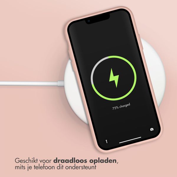 Accezz Liquid Silicone Backcover Apple iPhone 11 - Roze