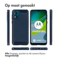 imoshion Brushed Backcover Motorola Moto E13 - Donkerblauw