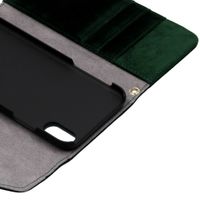 iDeal of Sweden Mayfair Clutch Velvet iPhone Xs / X - Groen