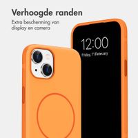 imoshion Color Backcover met Thin MagSafe Ring Apple iPhone 14 / 13 - Oranje