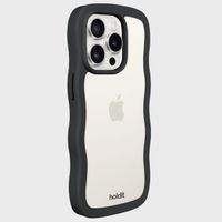 Holdit Wavy Case Apple iPhone 15 Pro Max - Black / Transparent