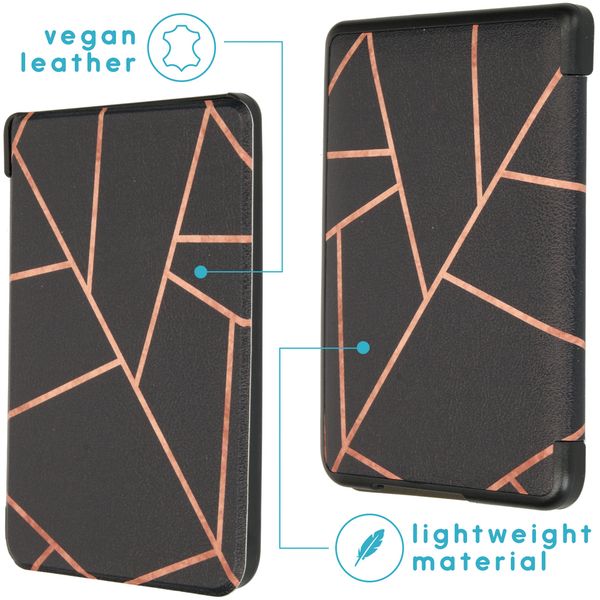 imoshion Design Slim Hard Case Bookcase Kobo Clara HD - Black Graphic