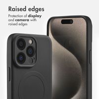 imoshion Colour Back Cover with MagSafe Apple iPhone 15 Pro Max - Black