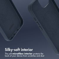 Accezz Leather Back Cover with MagSafe Apple iPhone 14 - Nightfall Blue
