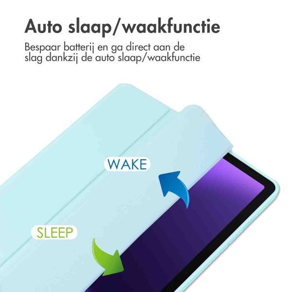 imoshion Trifold Hardcase Bookcase Samsung Galaxy Tab S10 Lite / S9 11.0 inch / Tab S10 FE / S9 FE 10.9 inch - Lichtblauw