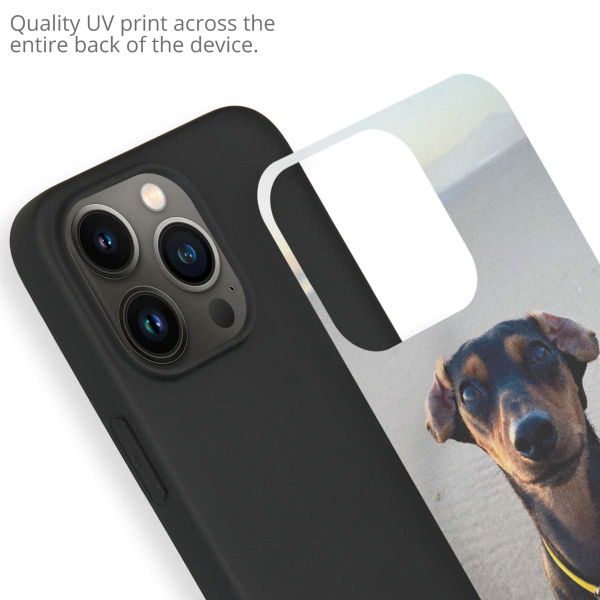 Ontwerp je eigen Apple iPhone 13 Pro Max gel hoesje - Zwart