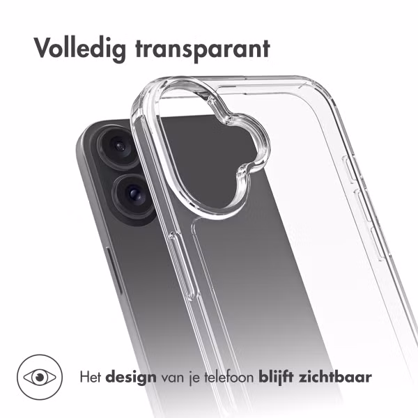 Accezz Xtreme Impact Backcover Apple iPhone 16 Plus - Transparant