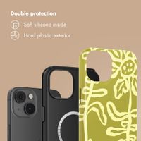 Selencia Vivid Back Cover with MagSafe Apple iPhone 14 - Chalky Bloom