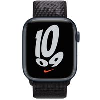 Apple Nike Sport Loop Band Apple Watch Series 1 t/m 9 / SE (38/40/41 mm) | Series 10 (42 mm) - Black