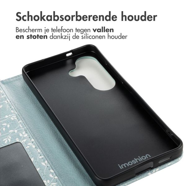 imoshion Design Bookcase Samsung Galaxy S26 - Smoke Green Flowers