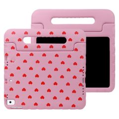 imoshion Kidsproof Design Back Cover with Handle Apple iPad 9 (2021) 10.2 inch / iPad 8 (2020) 10.2 inch / iPad 7 (2019) 10.2 inch - Red hearts