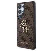 Guess 4G Metal Logo Backcover Samsung Galaxy S25 Ultra - Bruin