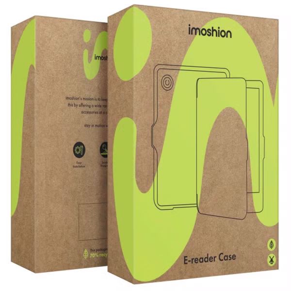 imoshion Vouwbare Bookcase Kobo Libra H2O - Zwart