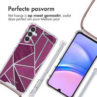 imoshion Design hoesje met koord Samsung Galaxy A15 (5G/4G) - Bordeaux Graphic