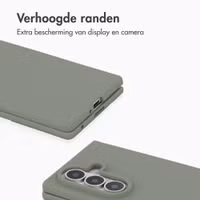 Accezz Liquid Silicone Backcover met MagSafe Samsung Galaxy Z Fold 8 Ultra - Cooper Green