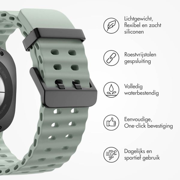 imoshion Ocean Siliconenband Samsung Galaxy Watch Ultra (2024/2025) - Grayish Green