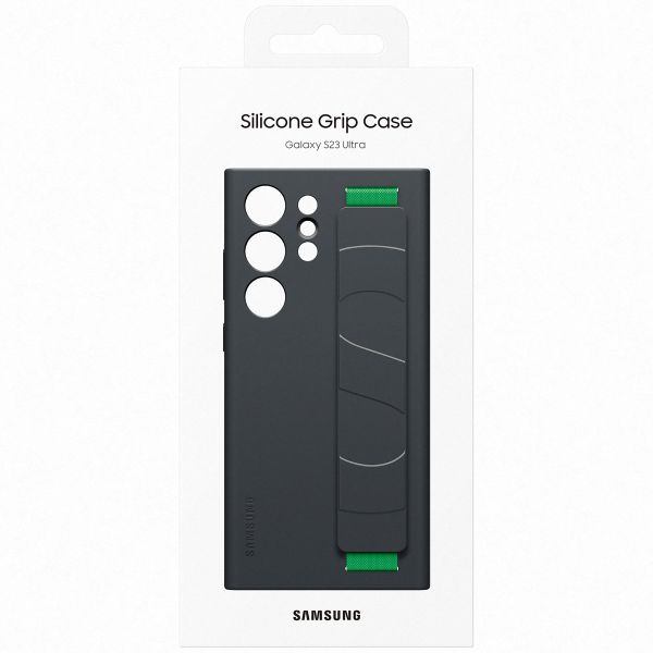 Samsung Originele Silicone Grip Backcover Samsung Galaxy S23 Ultra - Zwart