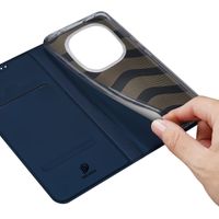 Dux Ducis Slim Softcase Bookcase Xiaomi Redmi Note 14 Pro (4G) - Donkerblauw