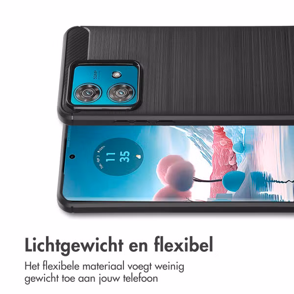 imoshion Brushed Backcover Motorola Edge 40 Neo - Zwart