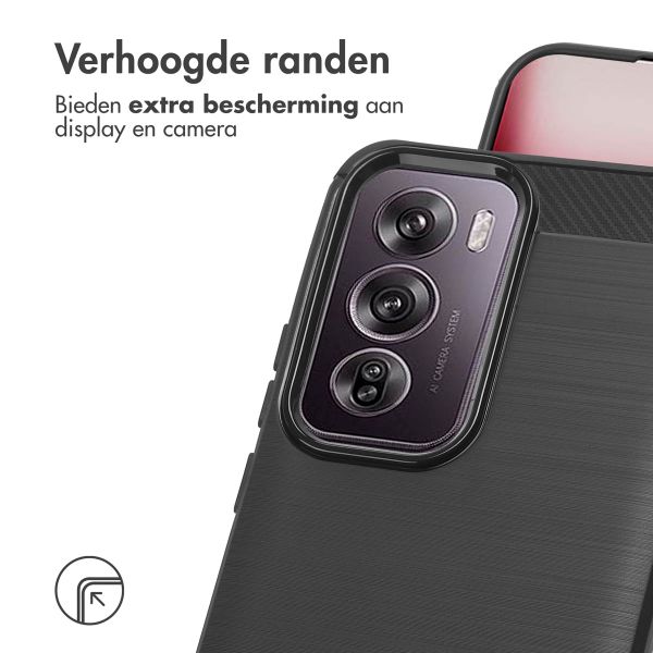 imoshion Brushed Backcover Oppo Reno 12 - Zwart