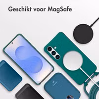 imoshion Color Backcover met afneembaar koord met MagSafe Samsung Galaxy S25 / S24 - Donkergroen
