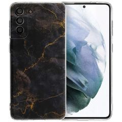 imoshion Design hoesje Samsung Galaxy S21 Plus - Black Marble