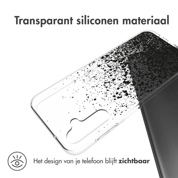 imoshion Design hoesje Samsung Galaxy A14 (5G/4G) - Spetters - Zwart